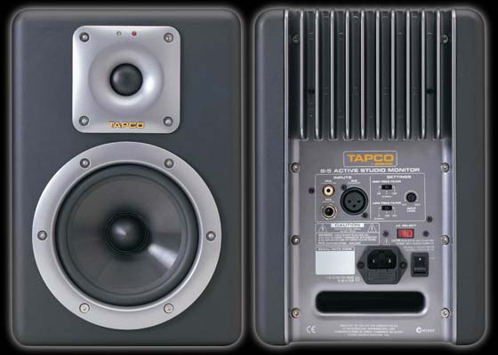 Tapco S-5 DJ monitors entry level Mackey designed